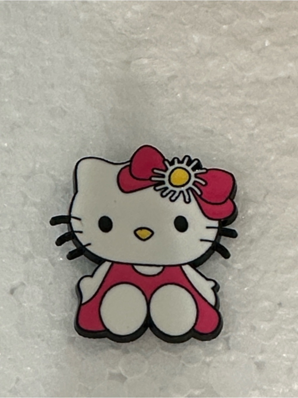 Hello Kitty Pink and White Daisy Bow Enamel Pin